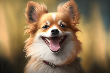 happy little dog, generative AI