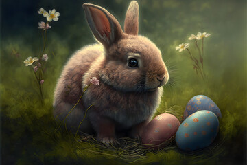 easter bunny, generative AI