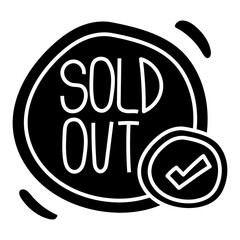 SOLD OUT glyph icon