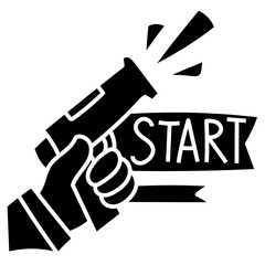 START SIGN glyph icon