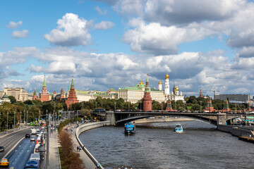 View the Kremlin and the River Moskva in Moscow, Russia