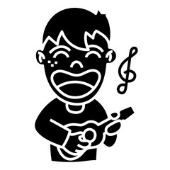 GUITARIST glyph icon
