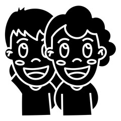 SIBLINGS glyph icon