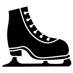 ICE SKATE glyph icon