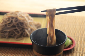そばの箸上げ