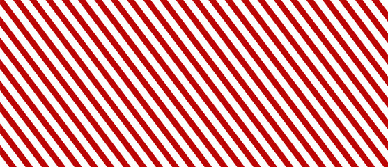 Diagonal stripes background. Red and white lines pattern for road warning and wallpaper template. Realistic lines with repeat stripes texture. Simple geometric stripes background. Pattern vector