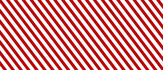 Diagonal stripes background. Red and white lines pattern for road warning and wallpaper template. Realistic lines with repeat stripes texture. Simple geometric stripes background. Pattern vector