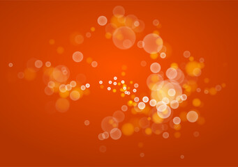 Bright blurred lights vector transparent effect illustration, abstract bokeh background with depth of field effect.