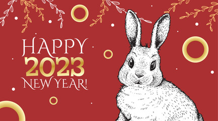 Bunny New Year banner 2-02