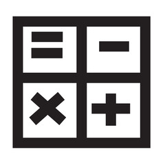 Obraz premium Calculate Icon Outline Icon