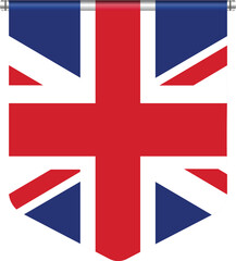 United Kingdom Flag Badged on Holder suitable for many uses 