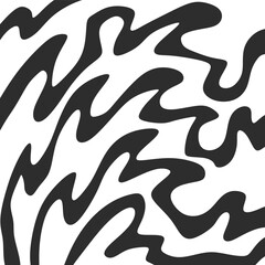 Minimalist background with cute wavy lines pattern