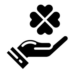 clover on hand glyph 