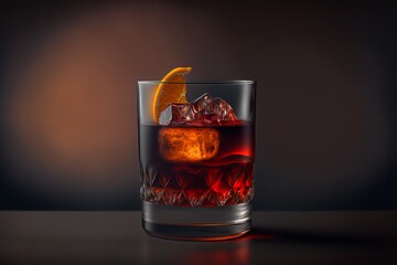 Discover the Perfect Balance of Sweet and Strong with a Boulevardier and Orange Ice Cube