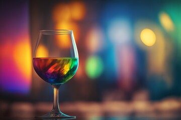 Elevate Your Cocktail Experience with a Glass on a Bright Background