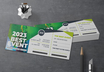 Party Night Event Ticket Design Template