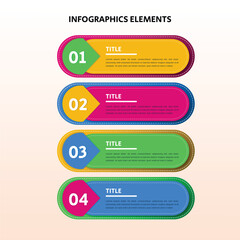 infographics layout with numbers pointer