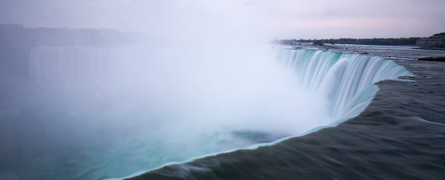 Horseshoe Falls on the Canada side of Niagara Falls in Ontario, Canada.