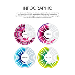 Vector infographic label design with icons. Business concept flowchart, diagram, morphism, 3D chart