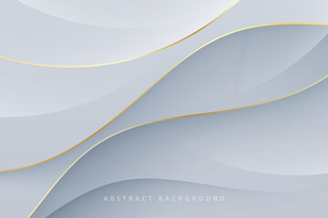 luxury golden line silver curve shading abstract background