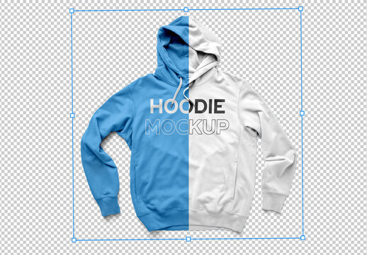 Hoodie Mockup With Transparent Background and Custom Color