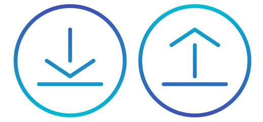 download and upload icon set