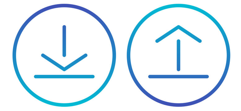 download and upload icon set