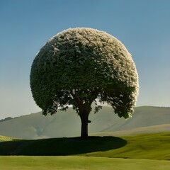 Round tree. Generative AI