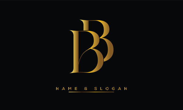 B, BB  Abstract Letters  Logo  Monogram