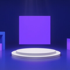 Futuristic product diplay stage