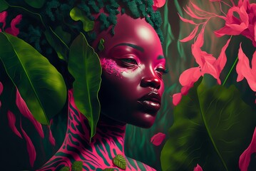 A woman in a sustainable future