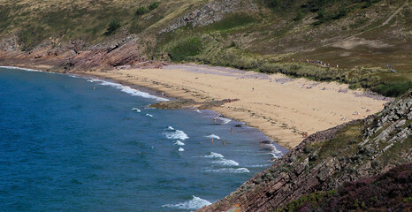 Coastline on the channel sea, near Erquy, france