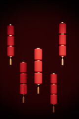 Obraz premium 3d rendering chinese style lantern