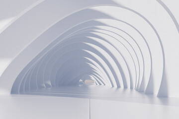 3d rendering tunnel space picture