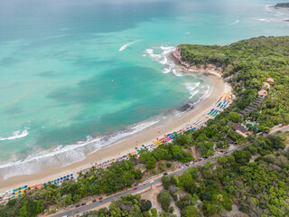 Fototapeta na wymiar Photo aerial photo of praia do madero in tibau do sul, rio grande do norte, brazil