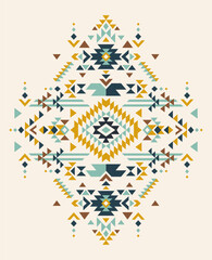 Aztec vector elements. Ethnic ornament. Tribal design, geometric symbols for border, frame, tattoo, logo, cards, decorative paper. Navajo motifs.