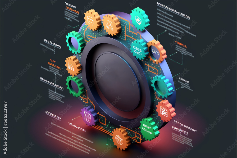 Poster integration of security testing throughout the development devsecops concept, generative ai