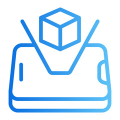 mobile gradient icon