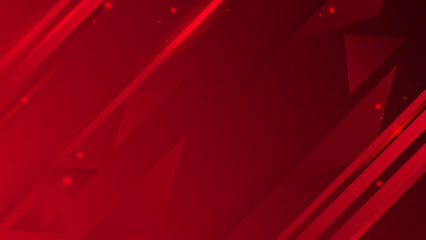 Obraz premium Red triangular and striped abstract background.