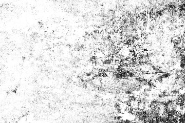 Obraz na płótnie Canvas Grunge background of black and white. Abstract illustration texture of cracks, chips, dot isolated on transparent background PNG file.