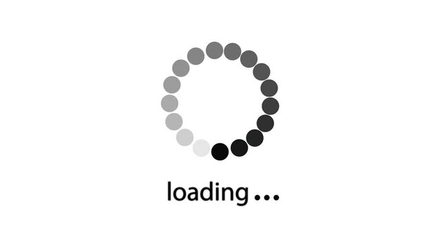 loading circle. waiting for download. 4K video illustration.