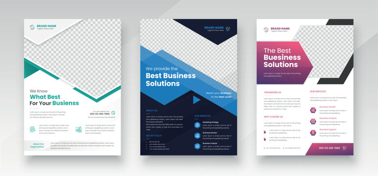 Creative Modern Professional Corporate Business Poster Flyer Design Template