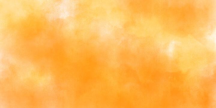 Abstract orenge watercolor background texture.