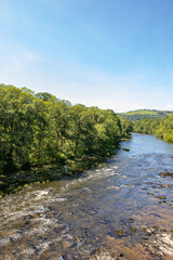 River Wye and the Wye Valley in the Summertime.