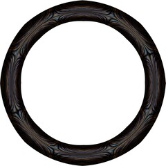 black round frame isolated ring