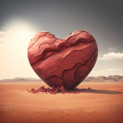 Heart in the desert, Generative AI