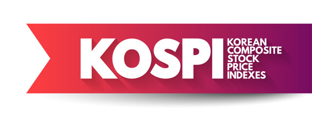 KOSPI - Korean Composite Stock Price Indexes, business concept background