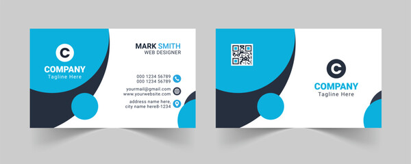Corporate business card template, Modern business card design template, Clean professional business card template, visiting card, business card template.