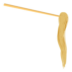 中華麺をつかむ箸・左