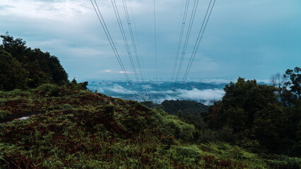 paragliding in the mountains